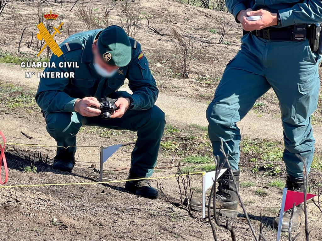 La Guardia Civil localiza al responsable de un tendido eléctrico en mal estado que provocó un incendio forestal