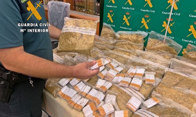 Intervienen 40 kilos de tabaco de contrabando y más de 900 cigarrillos de fabricación casera