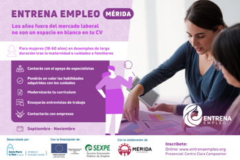 Últimos días para inscribirse en la segunda edición de Entrena Empleo para mujeres desempleadas de larga duración