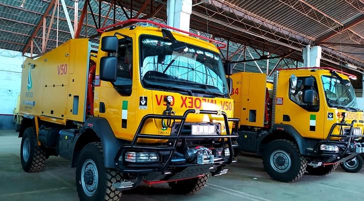 La Junta destinará 2,4 millones de euros a la compra de 10 camiones autobomba para el Plan INFOEX