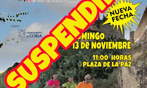 Suspendido el cross urbano y la media maratón de Coria por falta de participantes