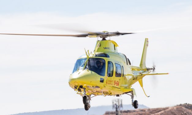 Evacuado en helicóptero un hombre en estado crítico tras sufrir un accidente en la A-66