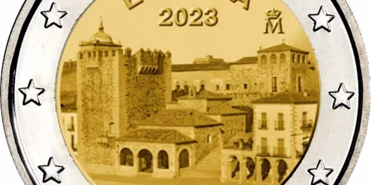 Así puedes conseguir la moneda de 2 euros en la que aparece la Plaza Mayor de Cáceres