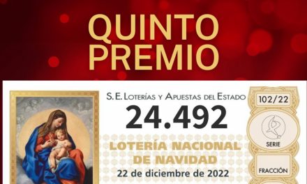 El 24.492, quinto premio del sorteo de la Lotería de Navidad, deja más de 2 millones en Badajoz
