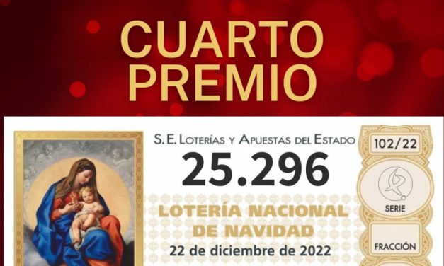 El número 25.296, cuarto premio de la Lotería de Navidad, cae en Badajoz y Plasencia