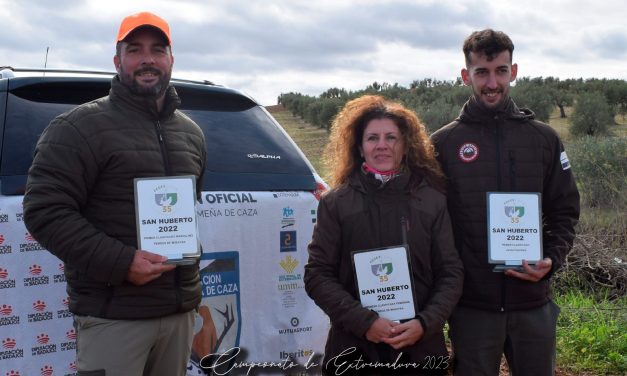 Solana de los Barros ha acogido la primera prueba puntuable del Campeonato de Extremadura de San Huberto 2023