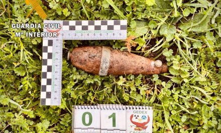 Desactivada una granada de mortero de calibre 50 mm en una finca de Malpartida de la Serena