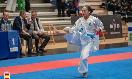Paola García, la karateca almendralejense, debuta en la primera ronda de la Liga Nacional