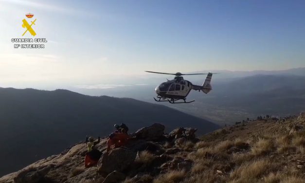 Rescatan a un trabajador forestal que sufrió un accidente a 1.400 metros de altitud