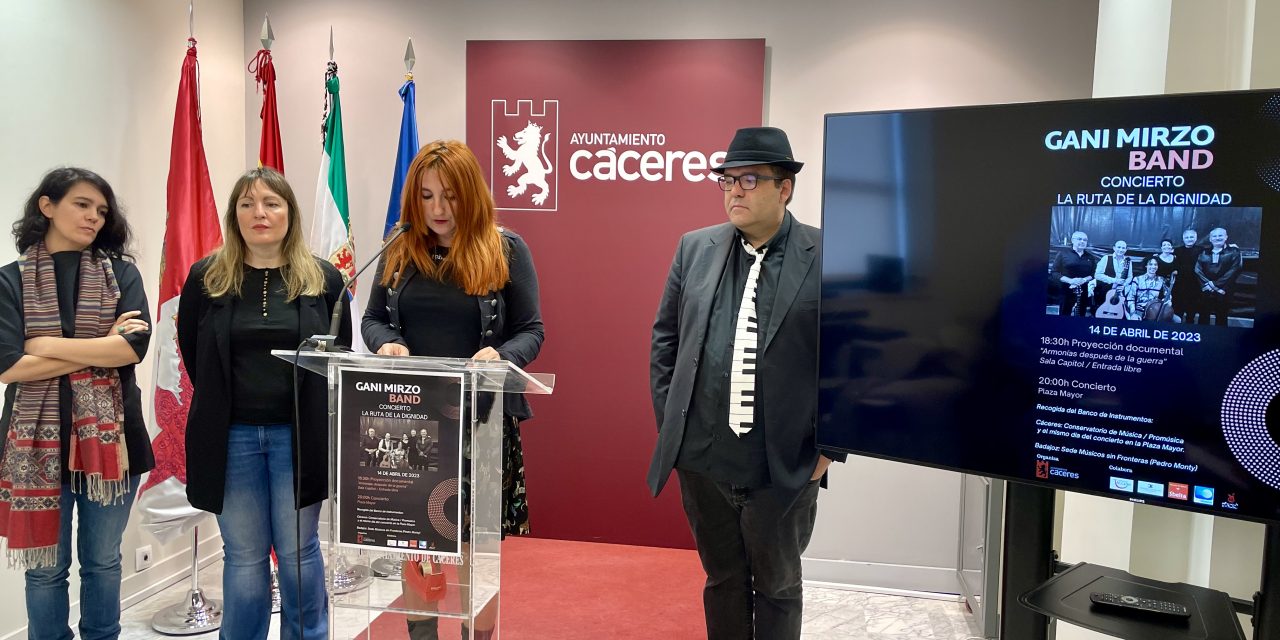  El concierto ‘La ruta de la dignidad’ de Gani Mirzo Band llegará a Cáceres el próximo 14 de abril