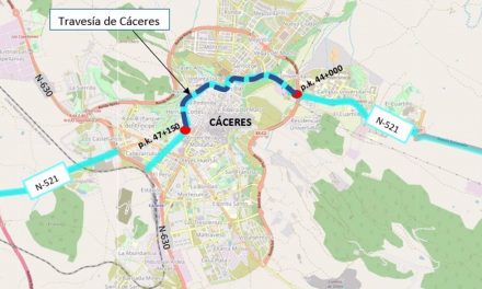 Adjudicadas por 542.000 euros las obras de rehabilitación del firme de las travesías de Cáceres y Valencia de Alcántara