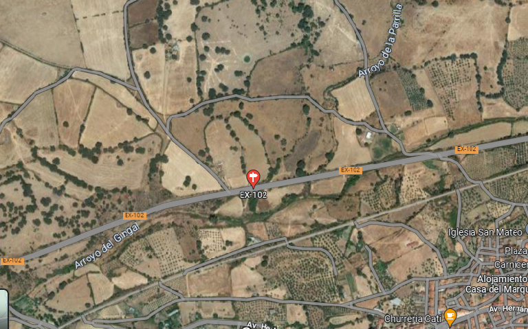 ÚLTIMA HORA: Accidente mortal en la carretera Ex-102, a la altura de Logrosán