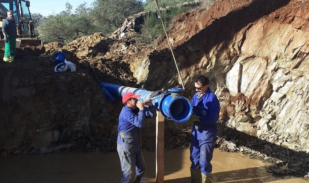 La Junta pone en funcionamiento 16 kilómetros de la nueva conducción de agua para Logrosán y Zorita
