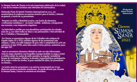 La Semana Santa de Cáceres ya tiene una guía de bolsillo para vivir este evento internacional