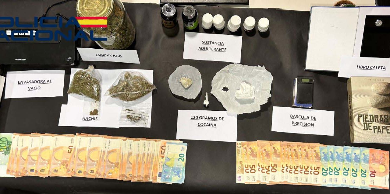 Dos detenidos en una operación antidroga que acaba con un punto de venta de sustancias en Cáceres