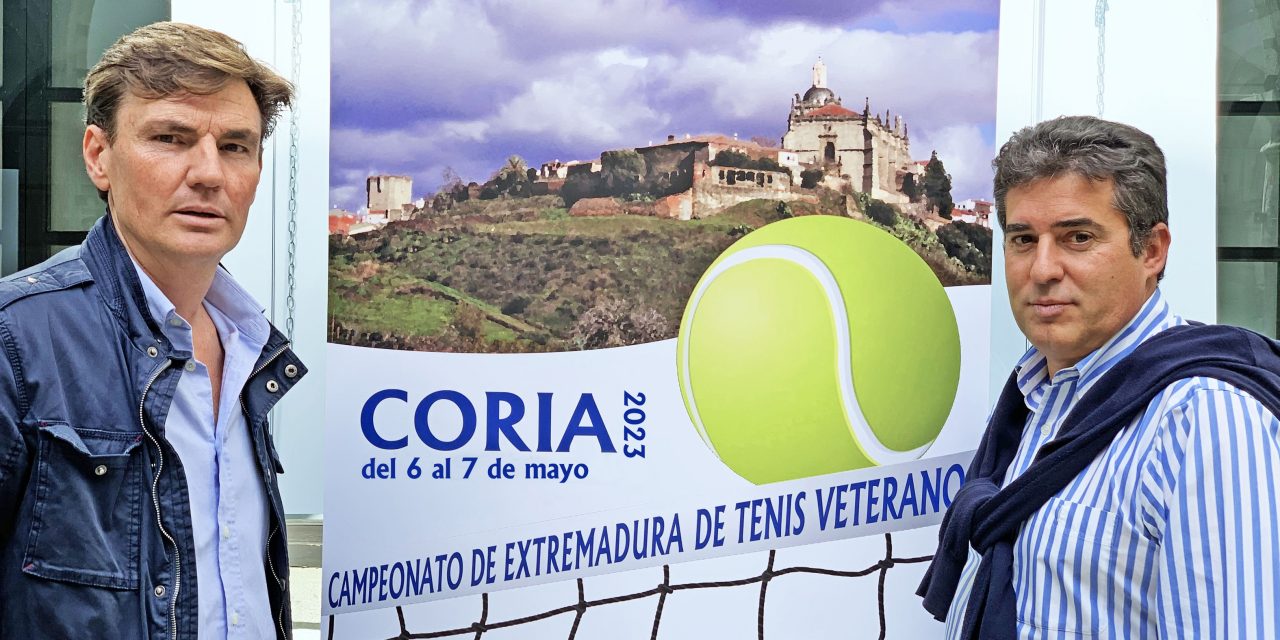 Tenistas mayores de 35 años se disputarán en Coria el Campeonato de Extremadura de Tenis