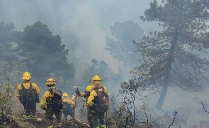 El incendio forestal sigue en nivel 2 y se salta el perímetro en la alquería hurdana de Ovejuela