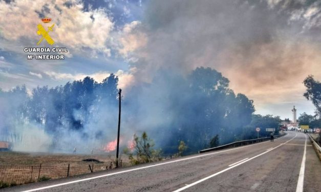La Guardia Civil investiga a dos personas implicadas en sendos incendios forestales