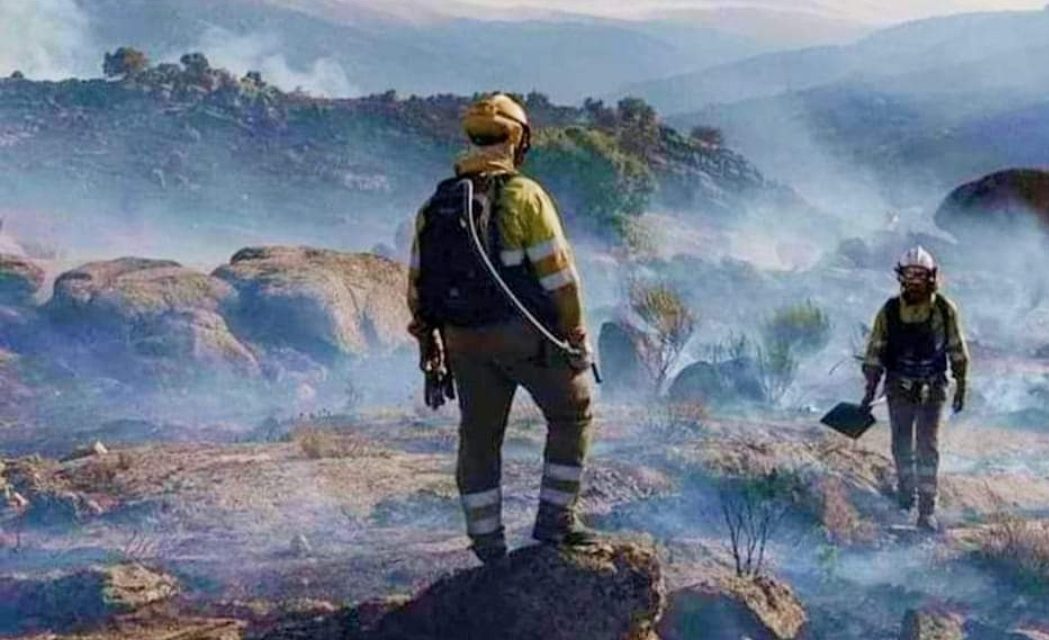 El incendio de Sierra de Gata y Hurdes sigue estabilizado y en nivel 1 de peligrosidad