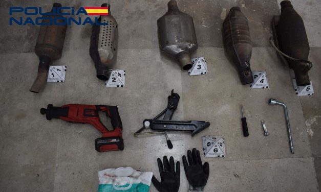 Tres hombres detenidos en Plasencia por el robo de catalizadores en vehículos