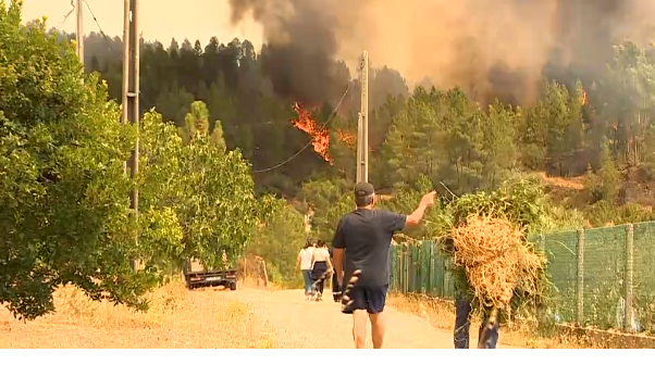 Portugal pide ayuda a España para frenar el incendio que asola el distrito rayano de Castelo Branco