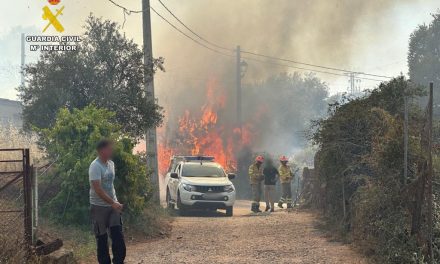 Detenido un vecino de Hernán-Pérez acusado de provocar 3 incendios forestales