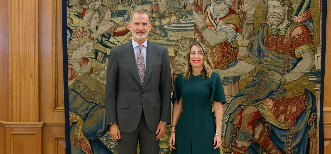 Guardiola traslada a Felipe VI su voluntad de gobernar en Extremadura con lealtad a España