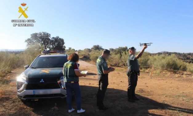 La Guardia Civil realiza una nueva búsqueda de Rosalía Cáceres sobre la zona de la supuesta desaparición