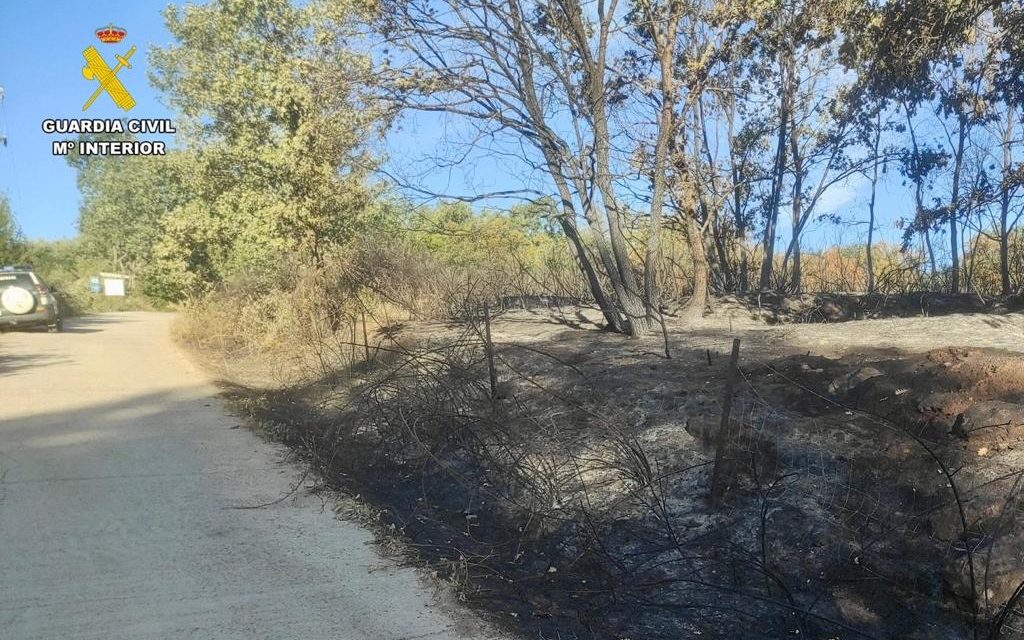 La colaboración ciudadana permite esclarecer un incendio forestal registrado en Jaraíz