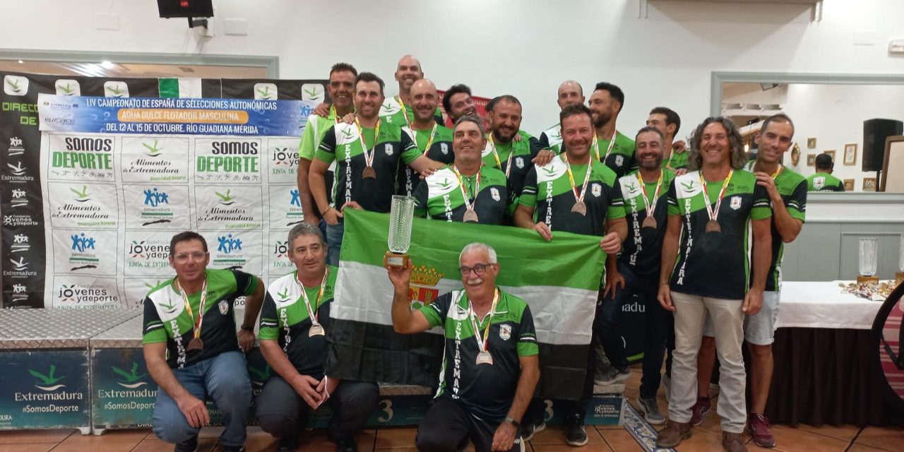 La selección extremeña logra el bronce en el Campeonato de España de Pesca