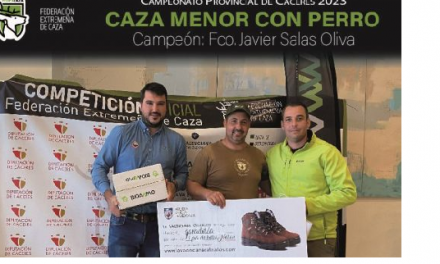Francisco Javier Salas y Luis Miranda ganan los campeonatos provinciales de caza menor con perro