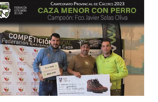Francisco Javier Salas y Luis Miranda ganan los campeonatos provinciales de caza menor con perro