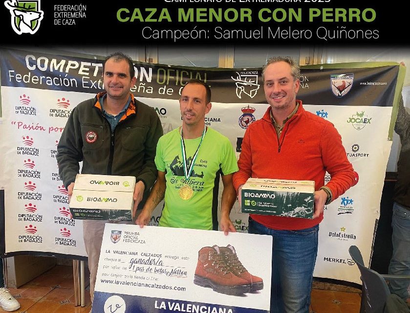 Samuel Melero se proclama Campeón de Extremadura de Caza Menor con Perro