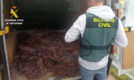 El robo de 1.300 kilos de cable deja sin teléfono a la localidad de Torrequemada