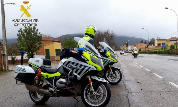 Unas 95 motocicletas de la Guardia Civil circularán por carreteras extremeñas