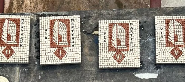 Mérida señalizará con mosaicos artesanos las paradas del Via Martyrum hasta la Basílica