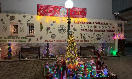 Cientos de luces y elementos decorativos llenan de magia navideña una vivienda de Moraleja
