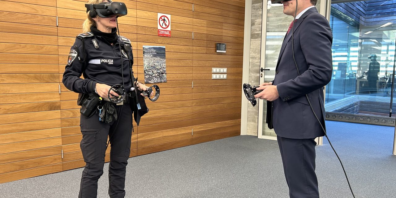 La Academia de Seguridad de Extremadura utiliza la realidad virtual para formar a sus mandos