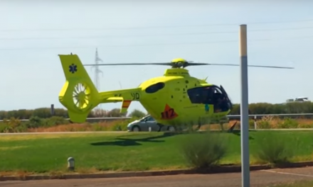 Trasladadas al Hospital de La Paz de Madrid en una uvi móvil aérea las dos niñas heridas en la explosión de Badajoz