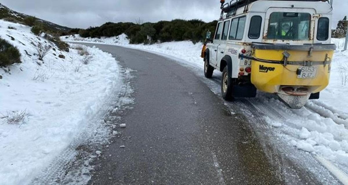 La red viaria provincial de Cáceres mantiene cerrada una carretera por el temporal