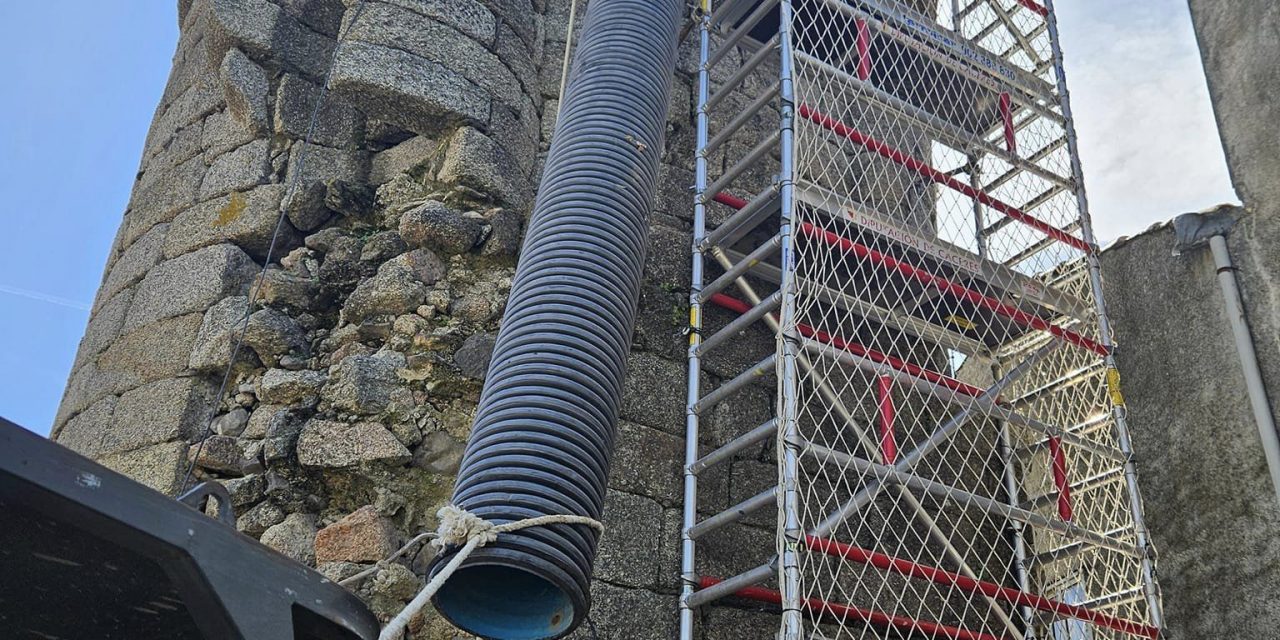 Comienzan las obras de rehabilitación de la Torre Redonda del Castillo de Eljas