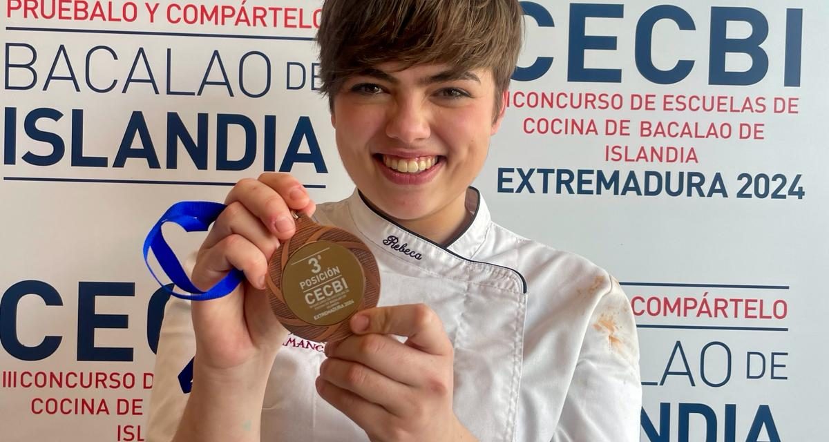 Tercer puesto para la cauriense Rebeca Gutiérrez en el concurso de escuelas de cocina de bacalao de Islandia