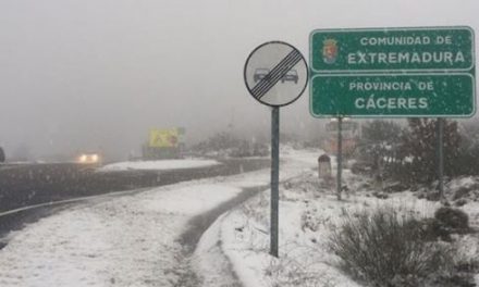 El Centro 112 amplía al sábado la alerta amarilla por lluvias y nevadas en el norte de Cáceres