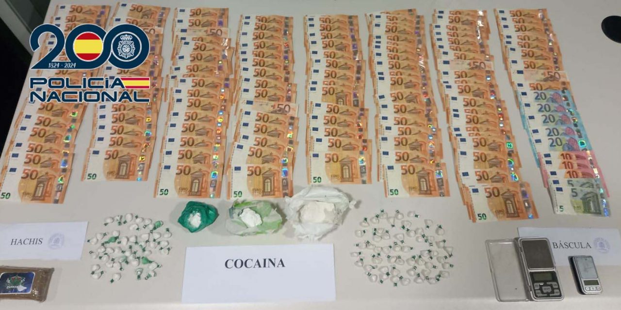 La Policía Nacional desarticula un punto de venta de drogas en el centro de Cáceres