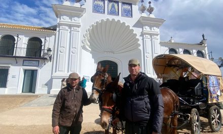 David González y Alberto Clemente cumplen su promesa y consiguen llegar al Rocío desde Moraleja