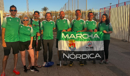 La Selección Extremeña de Marcha Nórdica debuta por primera vez en el Campeonato de España