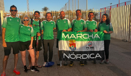 La Selección Extremeña de Marcha Nórdica debuta por primera vez en el Campeonato de España
