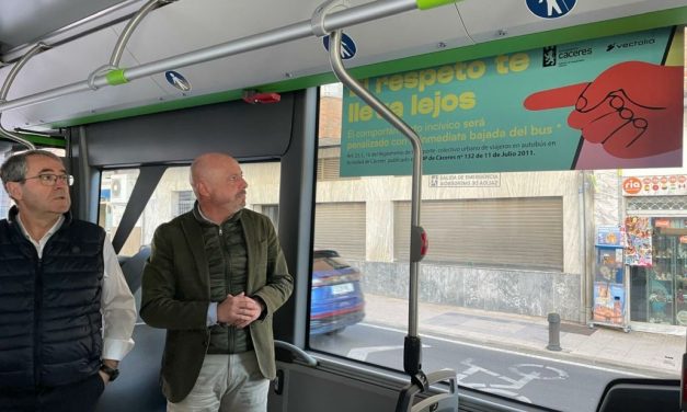 Cáceres pone en marcha una campaña de sensibilización del buen uso del transporte público